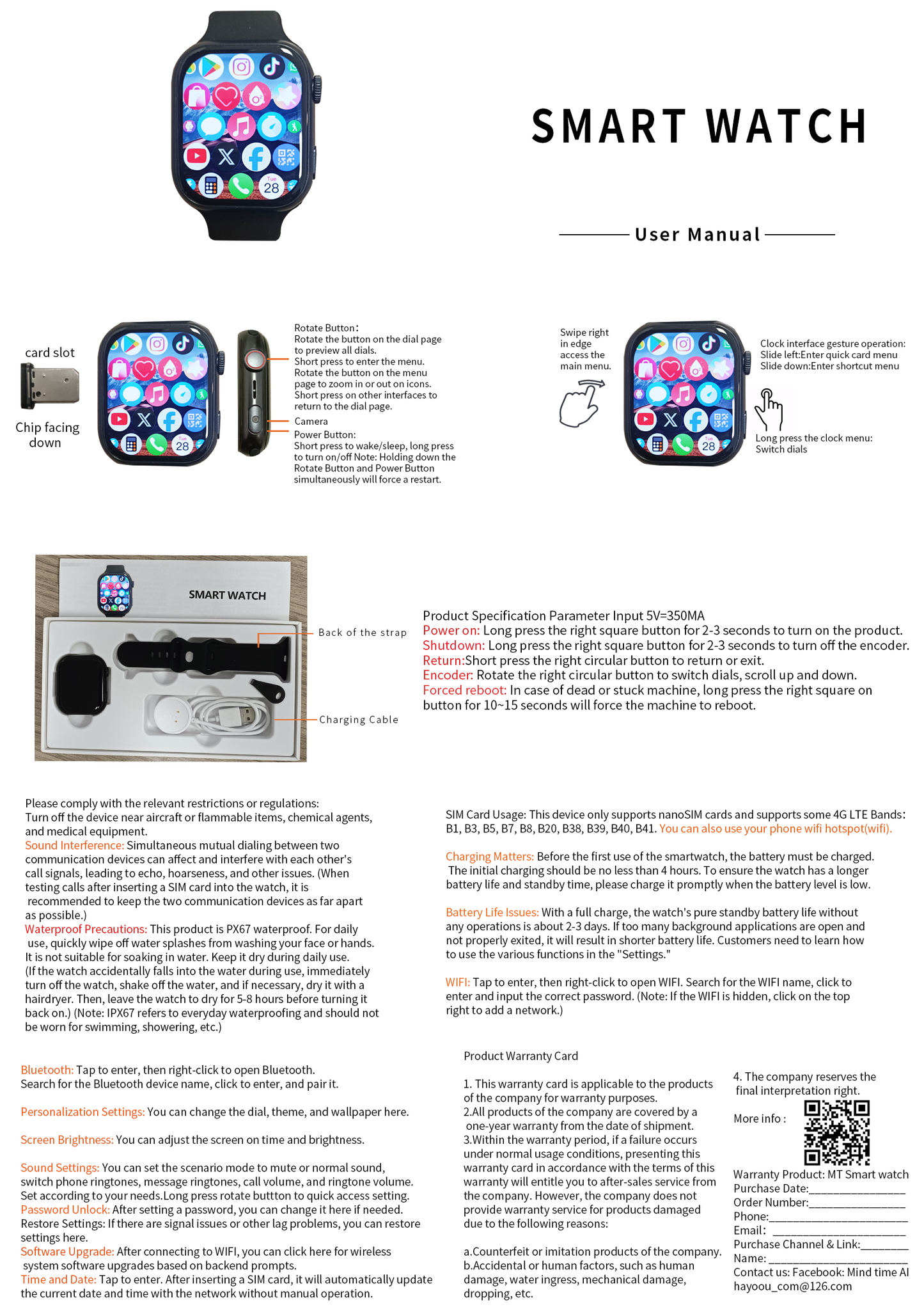 Mind Time AI Watch (ultra-thin!), Your AI Travel Companion. (GPS, Phone, Local AI memory, AI Search etc.)