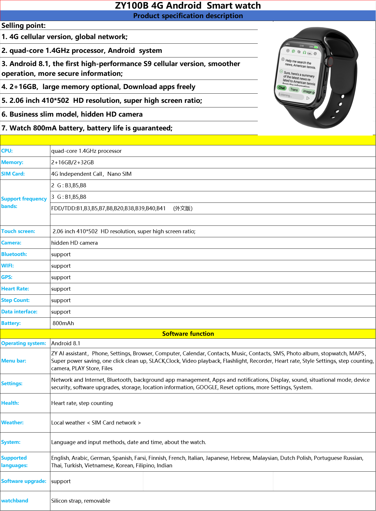 Mind Time AI Watch (ultra-thin!), Your AI Travel Companion. (GPS, Phone, Local AI memory, AI Search etc.)