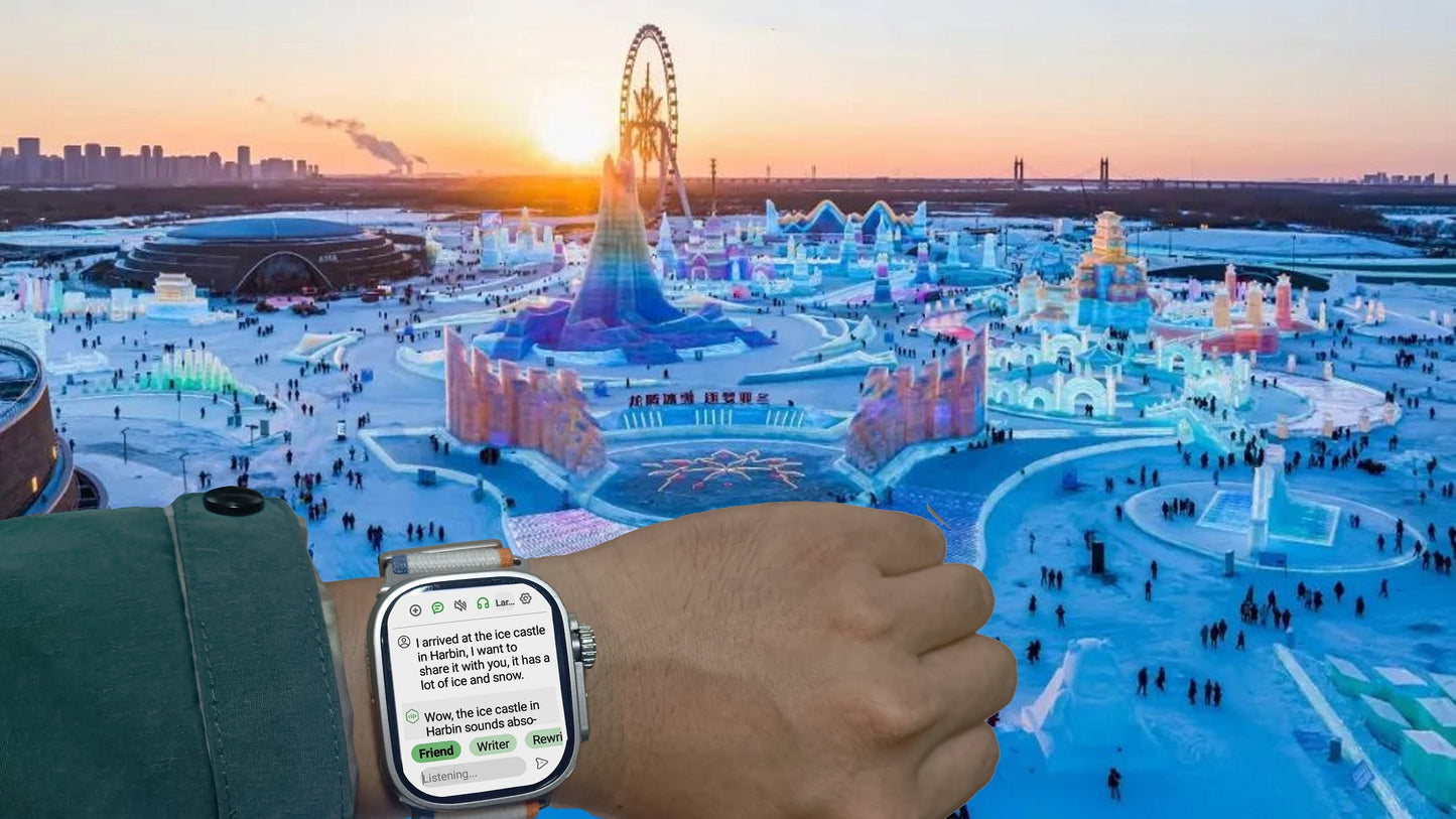 Mind Time AI Watch (ultra-thin!), Your AI Travel Companion. (GPS, Phone, Local AI memory, AI Search etc.)